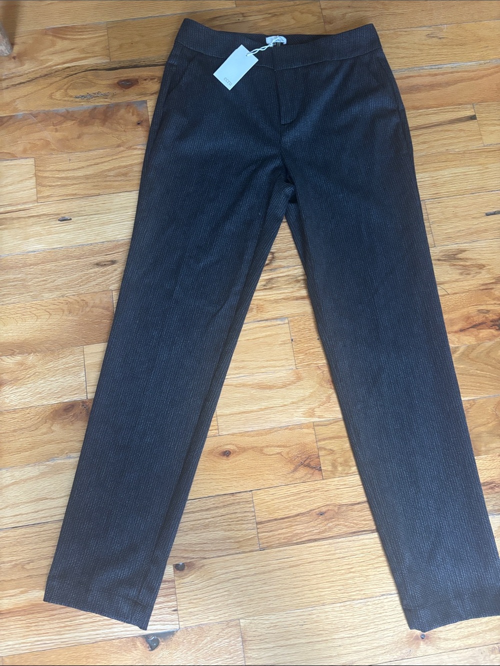 ecru black ivory Mayfair classic trouser